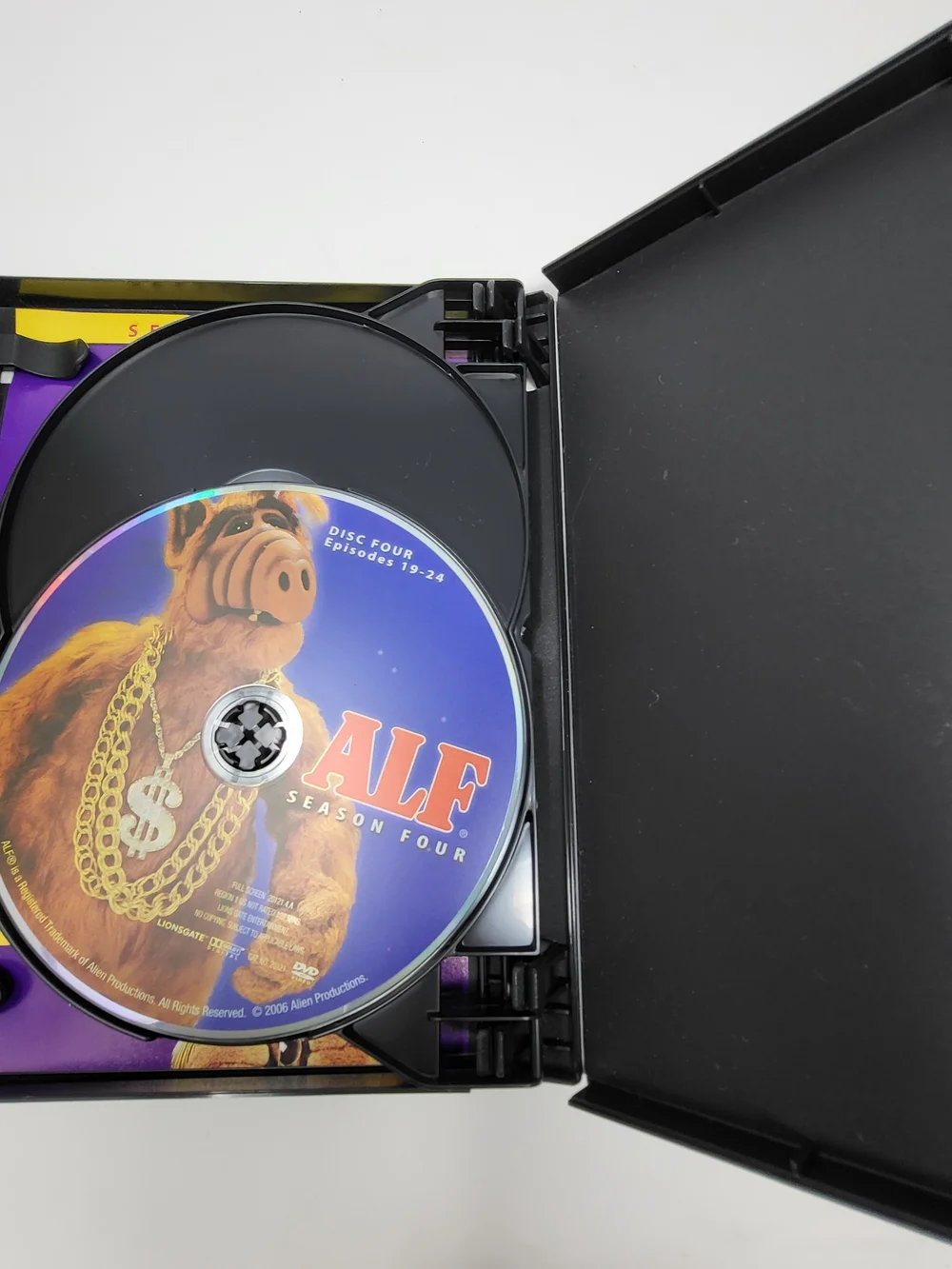 ALF DVD Box Set Seasons 1-4 - Colorful Spines (Blue, Yellow, Green, Purple)